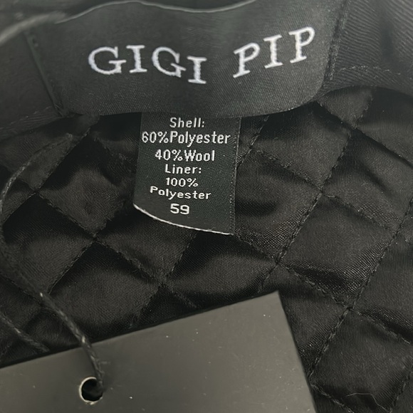 Gigi Pip James Felt Fisherman Baker Boy Cap Beige - Picture 6 of 7